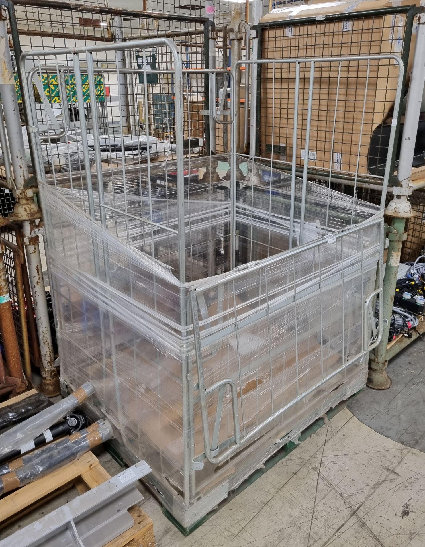 Storage cage with drop down front and back panels - L 1200 x W 1000 x D 1660mm - Bild 2 aus 5