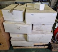 12x boxes of V-Fold 2 Ply pure cellulose paper towels - 20 sleeves of 200 towels per box