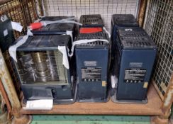 7x Corona RX 25 portable workshop paraffin heaters - W 450 x D 300 x H 500mm