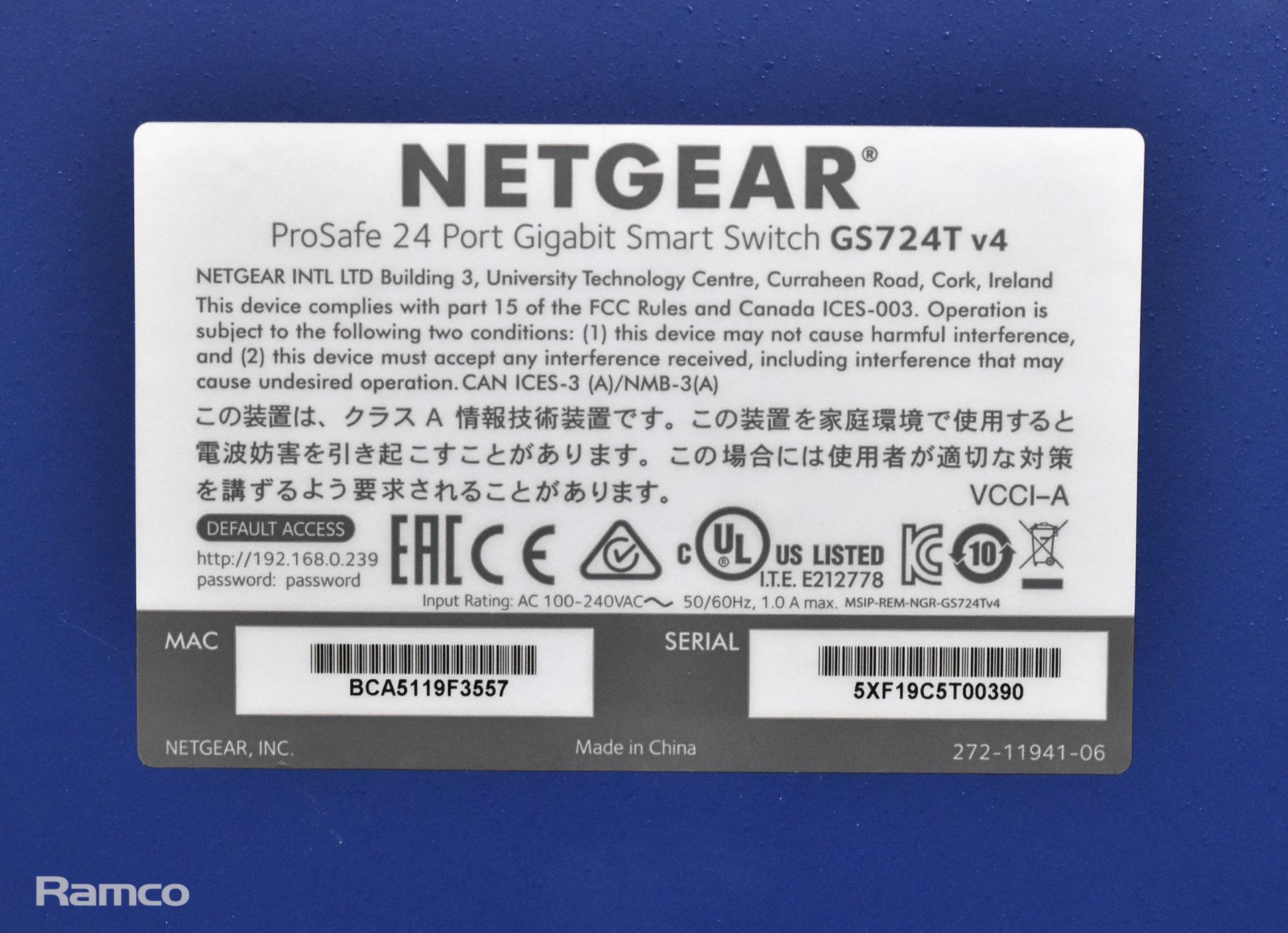 Netgear GS724T-400EUS 24 port GE smart gigabit network switch - Bild 3 aus 4