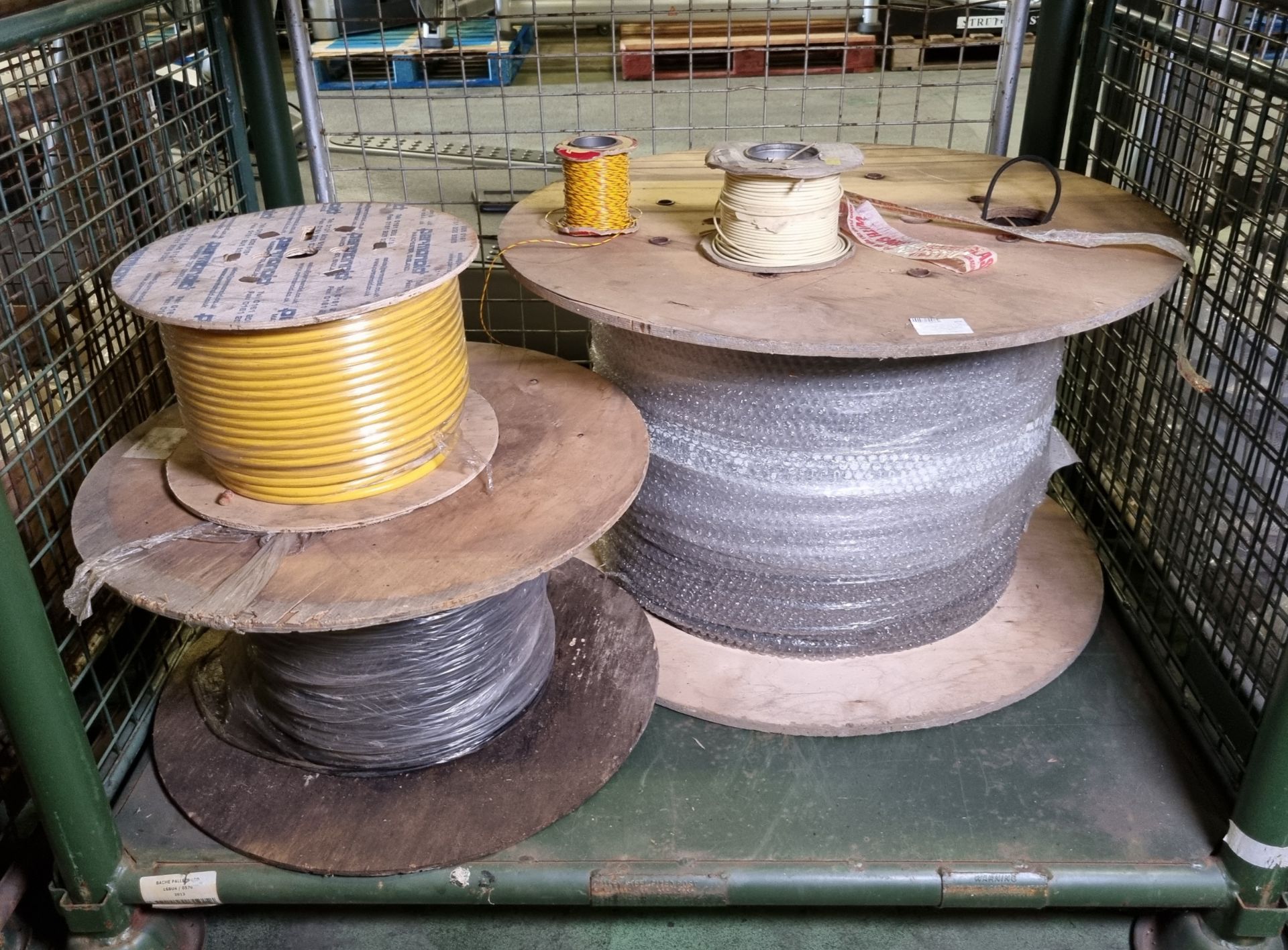 Belden excel om1 62.5/125 loose tube lszh fibre optic cables & various reels of electrical cables