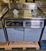 Rexmartins RESC-8B-16 free standing electric induction fryer - double tank with baskets - W 800mm
