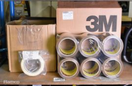 Rolls of 2 types of tape - see description