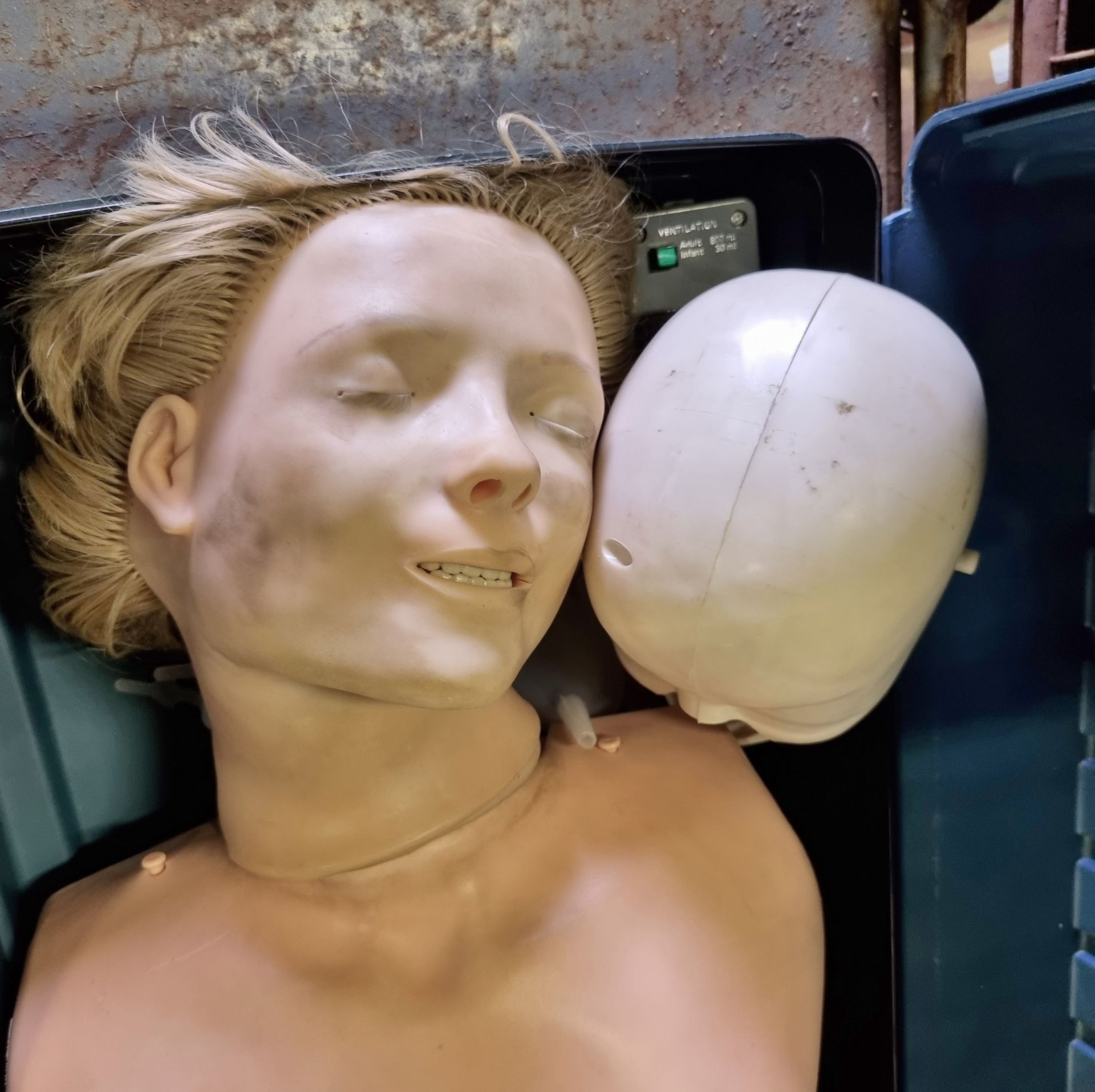 2x Laerdal Resusci Anne Torso CPR medical training dummies in cases - Image 6 of 6