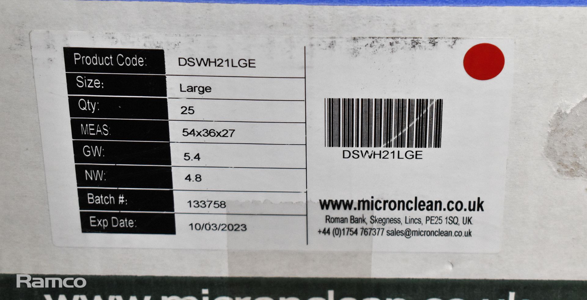 2x boxes of MicroClean SureGuard 3 - size small coverall with integral feet - 25 units per box - Bild 2 aus 2