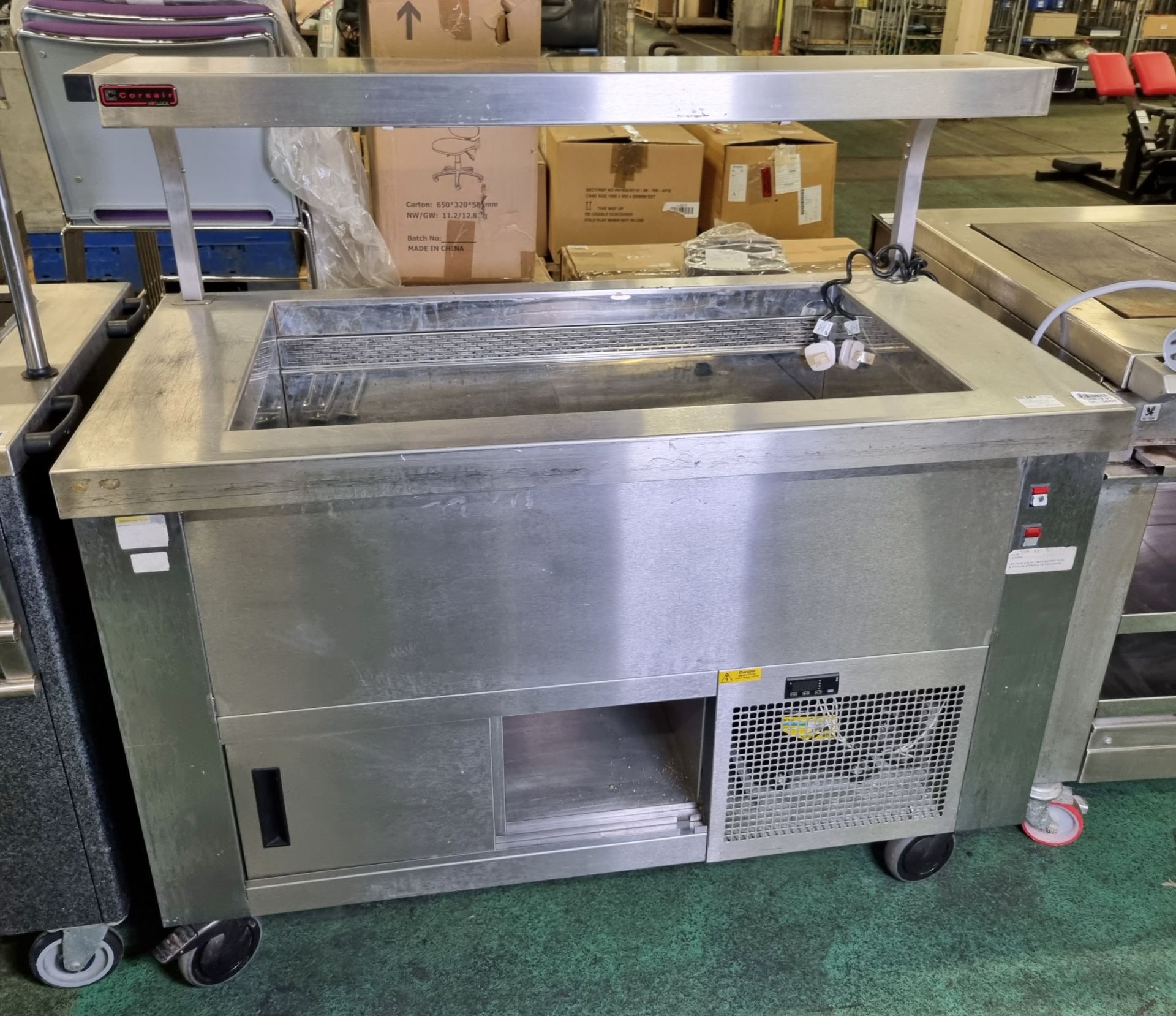 Corsair Hotlock Heated cupboard and bain marie unit - W 1300 x D 730 x H 1300mm