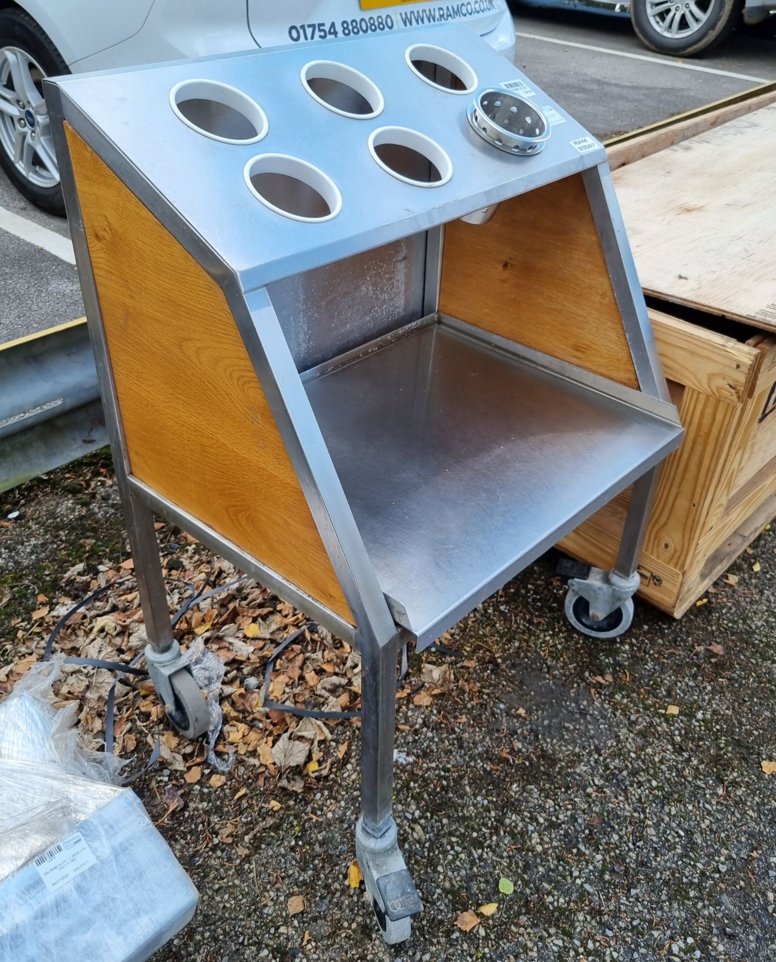 Cutlery trolley - W 700 x D 600 x H 1030 mm - Image 2 of 5