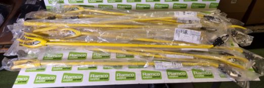 18x Yellow gripping assembly tongs - 1250 mm long