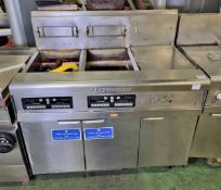 Frymaster 45 Gas stainless steel 2 - well fryer with chip dump 230/400V - W 1190 x D 780 x H 1150 mm
