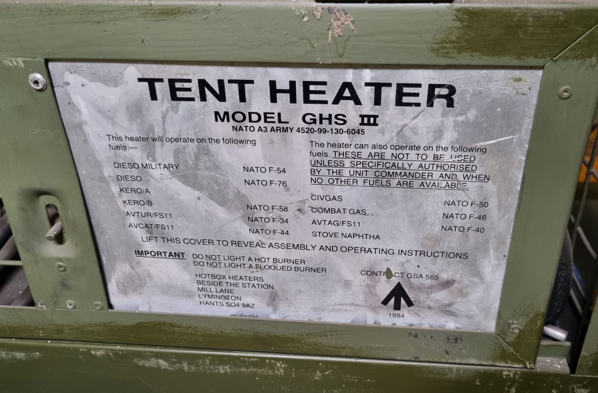 Tent Heater Model GHS 3 with accessories - see pictures for details - Image 6 of 10