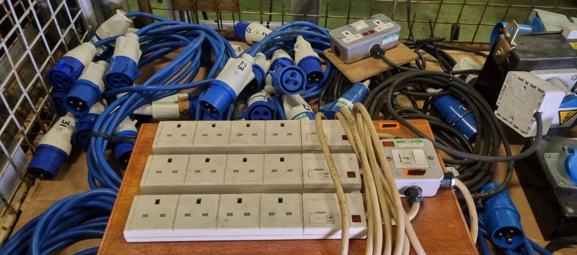 240V mixed length extension leads - multiple plug and socket types - Image 2 of 5