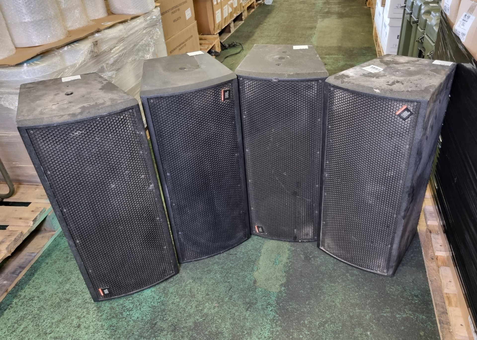 4x JBL Marquis series MS28 compact 2-way loudspeakers - W 295 x D 324 x H 676mm