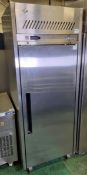 Williams LJ1SA Stainless steel single door upright freezer - W 740 x D 820 x H 1960mm