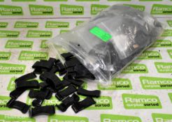 Assorted large quantity of Motorola GP340 single charger spacers - mostly unused