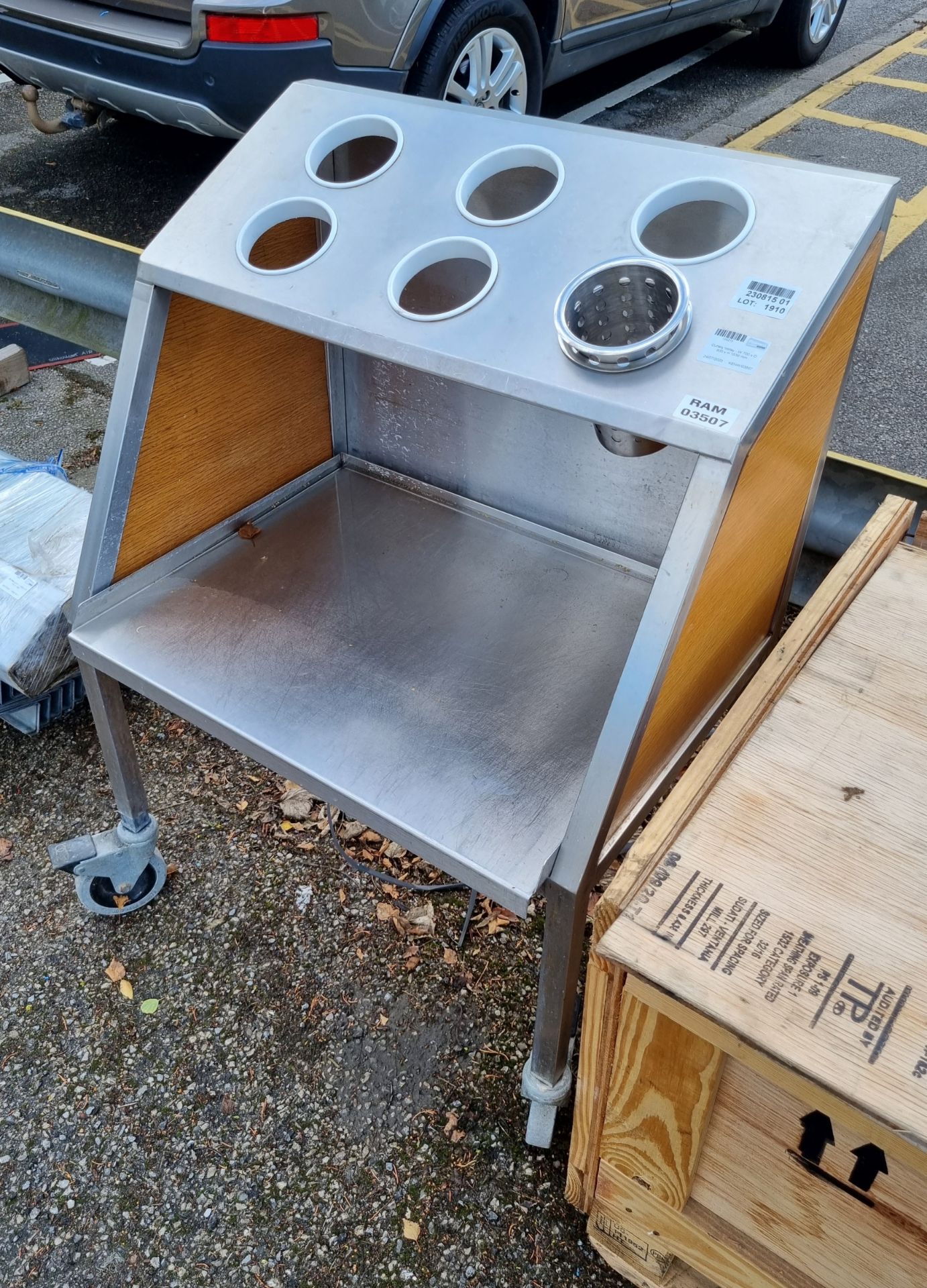 Cutlery trolley - W 700 x D 600 x H 1030 mm - Image 3 of 5