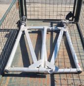 2 x Aluminium Half gate with wheels