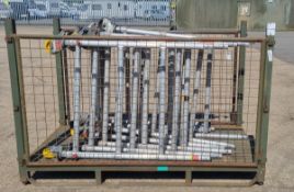 11 x 3 Rung scaffold frames with coupling connectors & wheels