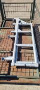 2 x Aluminium scaffold safety rails