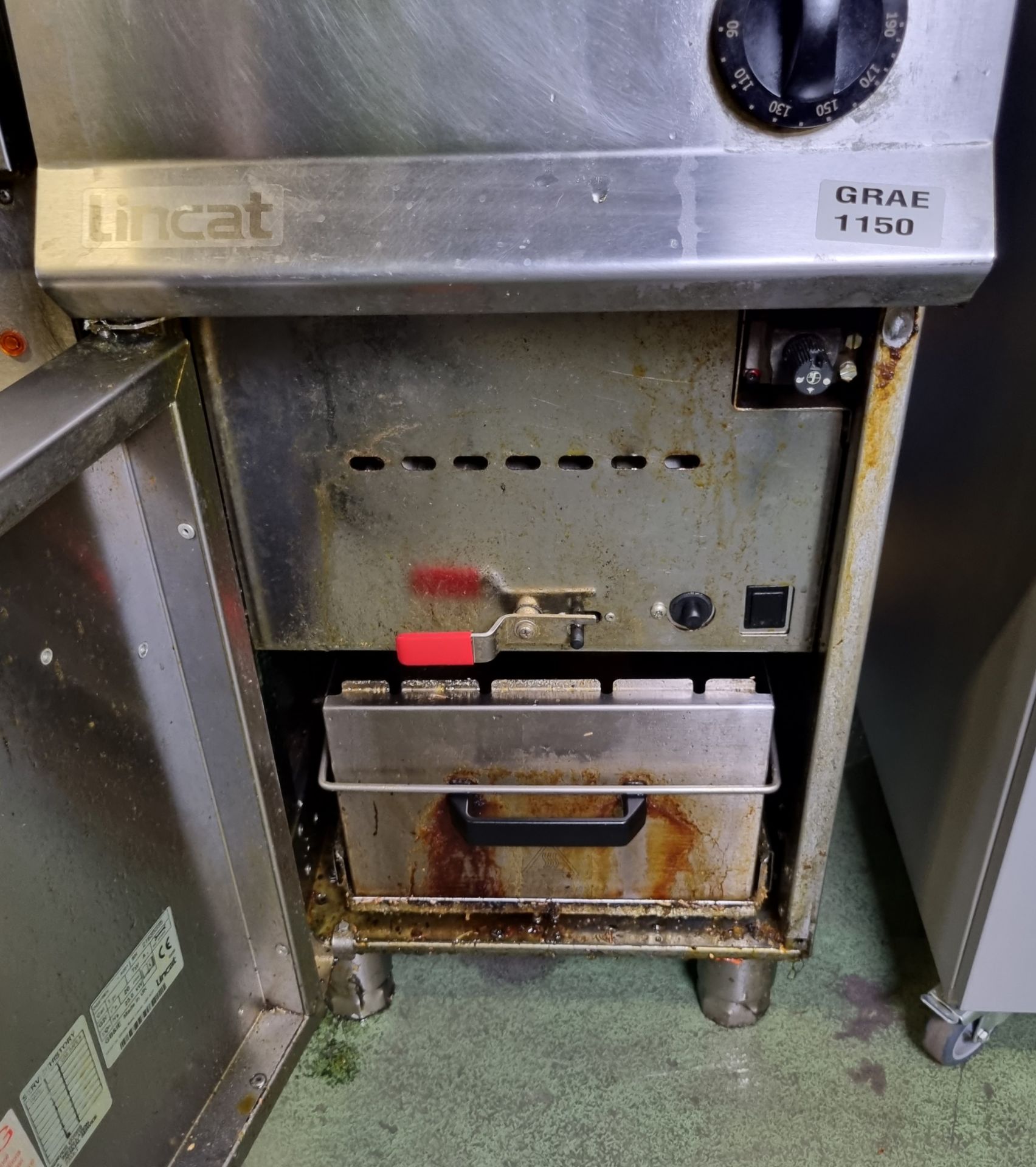 Lincat single tank gas fryer - no basket - W 400 x D 850 x H 1080mm - Bild 3 aus 4