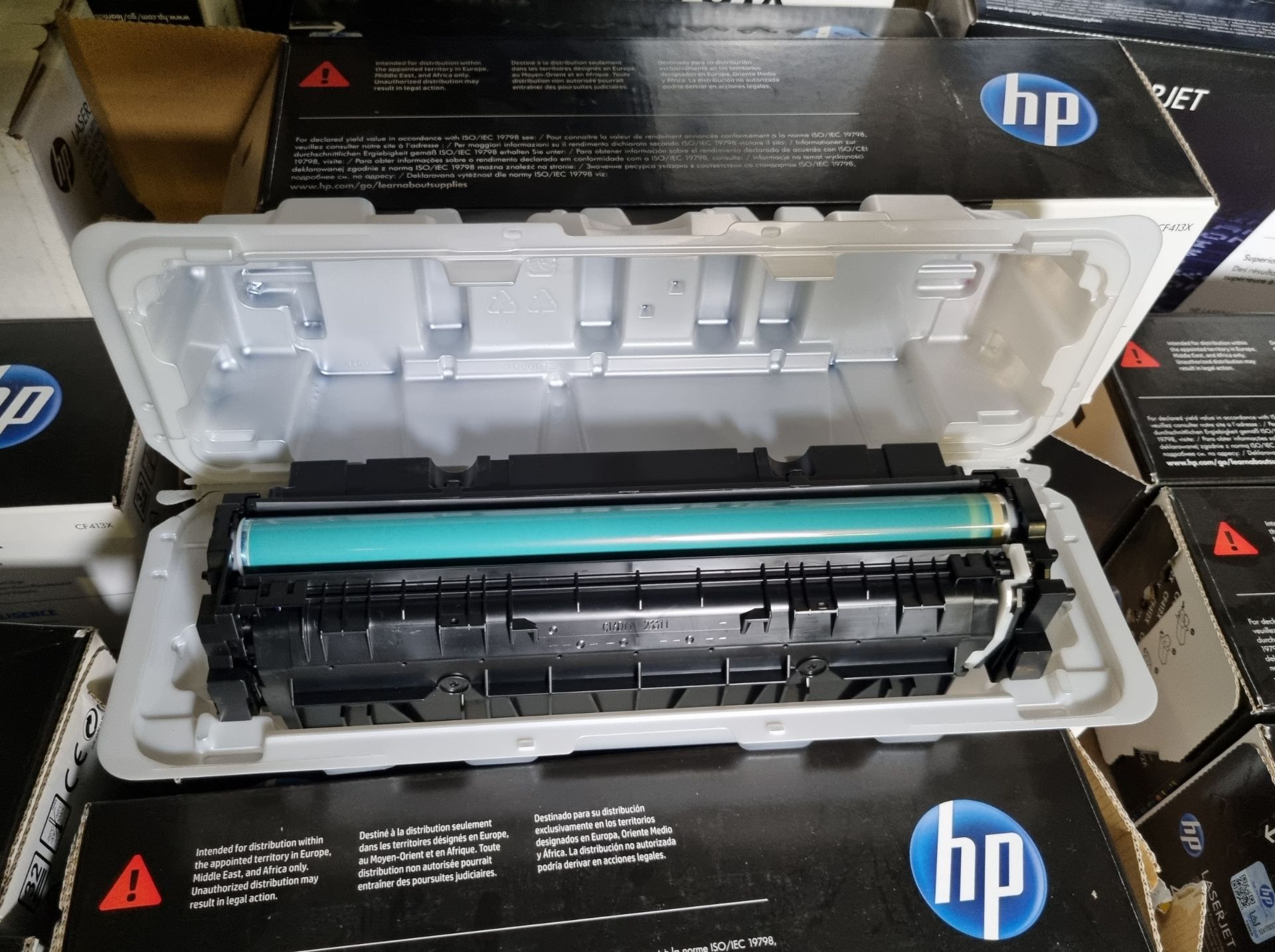 HP laserjet toner cartridges 410X cyan,magenta, yellow, 80A & 61X black - Bild 3 aus 8