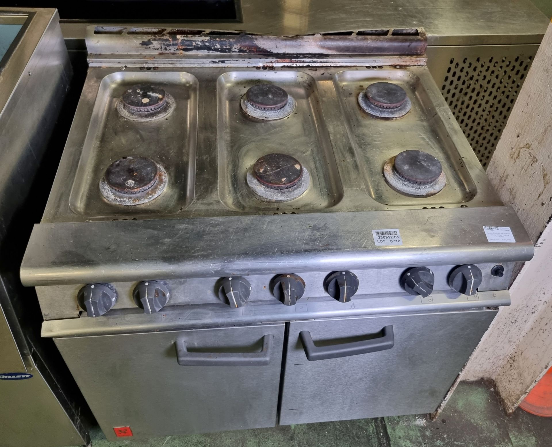 Falcon 6-burner gas oven on casters H890 x W900 x D790mm - Bild 2 aus 4