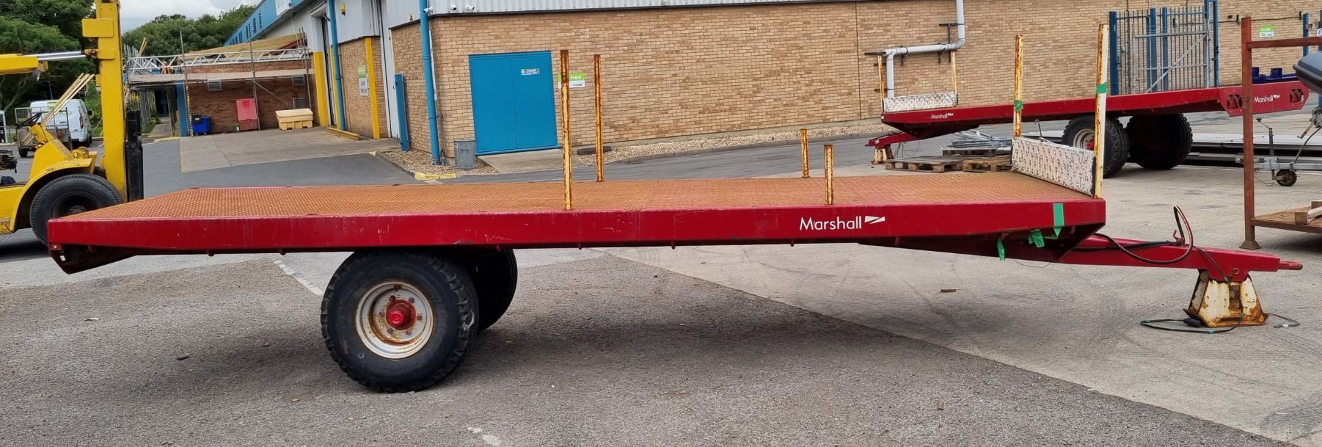 Marshall BC18N 2019 single axle flatbed trailer - 5000 kg carrying capacity - 40kph max design speed - Image 5 of 9