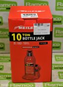 Neilsen CT1722 10T bottle jack - Min height - 222mm - Max height 447mm