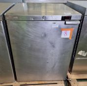 Foster LR150 stainless steel single door undercounter freezer - W 600 x D 675 x H 830mm