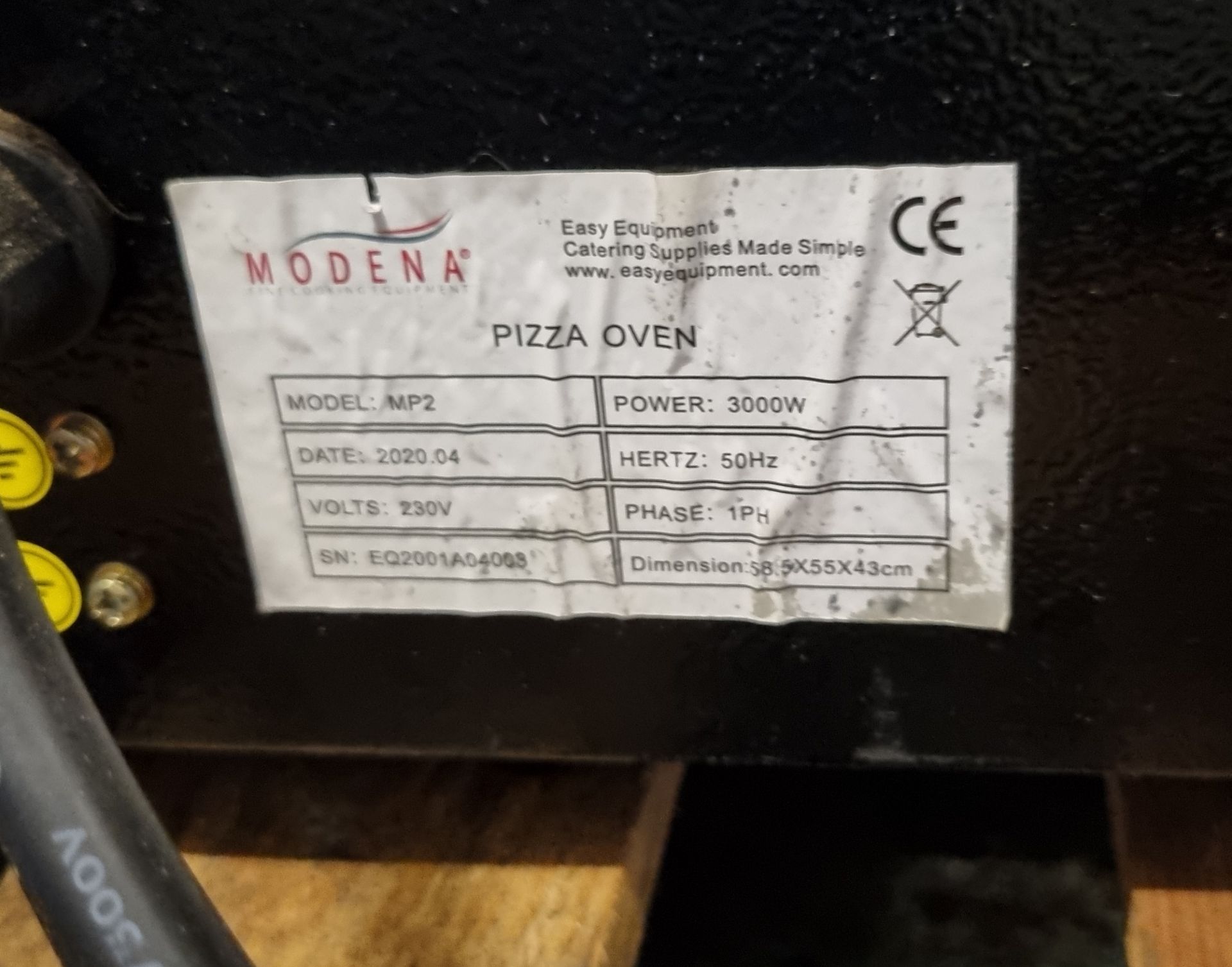 Modena MP2 small double pizza oven 240V - W 560 x D 570 x H 440 mm - Bild 5 aus 5