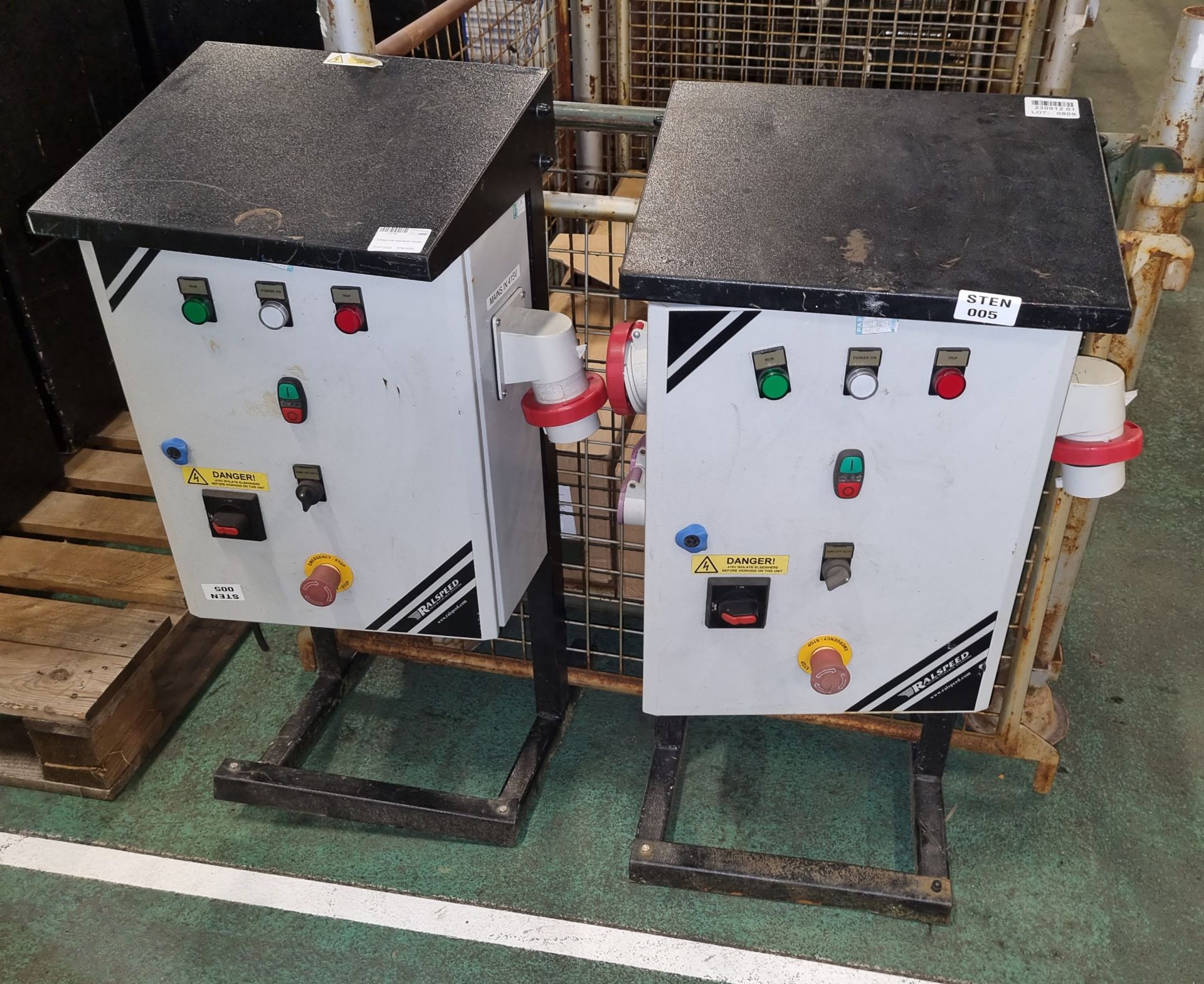2x Ralspeed power junction boxes - 415V in - 415V out & 16V out see pictures