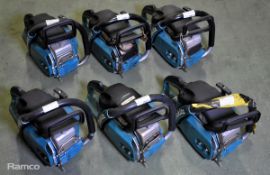6x Makita petrol chainsaw bodies ONLY - 5x DCS5030 & 1x EA5000P - AS SPARES OR REPAIRS