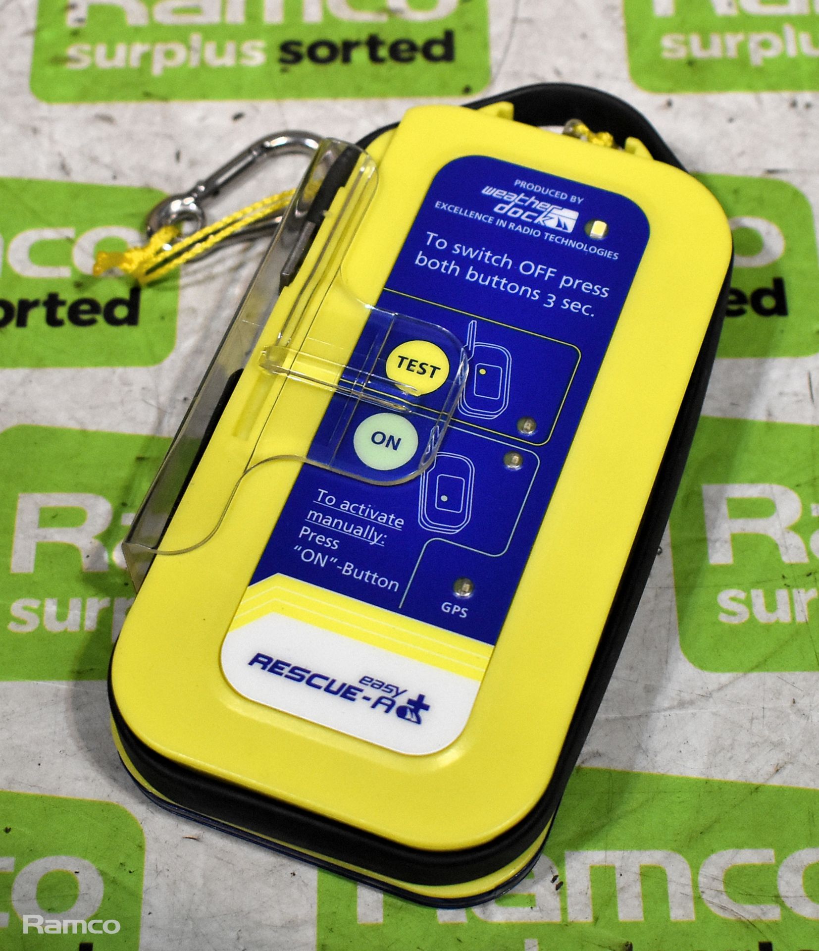 12x Weatherdock easy RESCUE-A+ personal locator beacons with belt clip and manual - Image 4 of 8