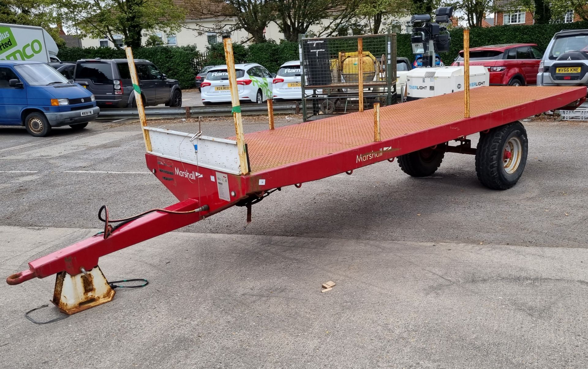 Marshall BC18N 2019 single axle flatbed trailer - 5000 kg carrying capacity - 40kph max design speed