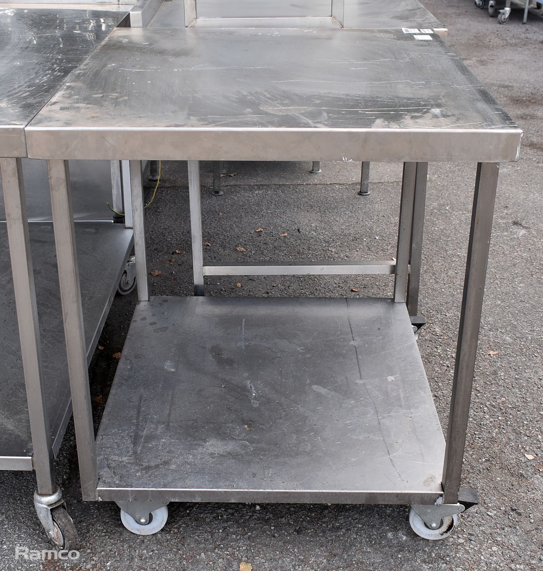 Portable stainless steel prep table - W 920 x D 820 x H 900mm - Bild 3 aus 3