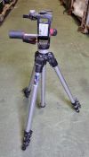 Manfrotto tripod with 029 head - extended leg length: 145cm - closed length: 72cm