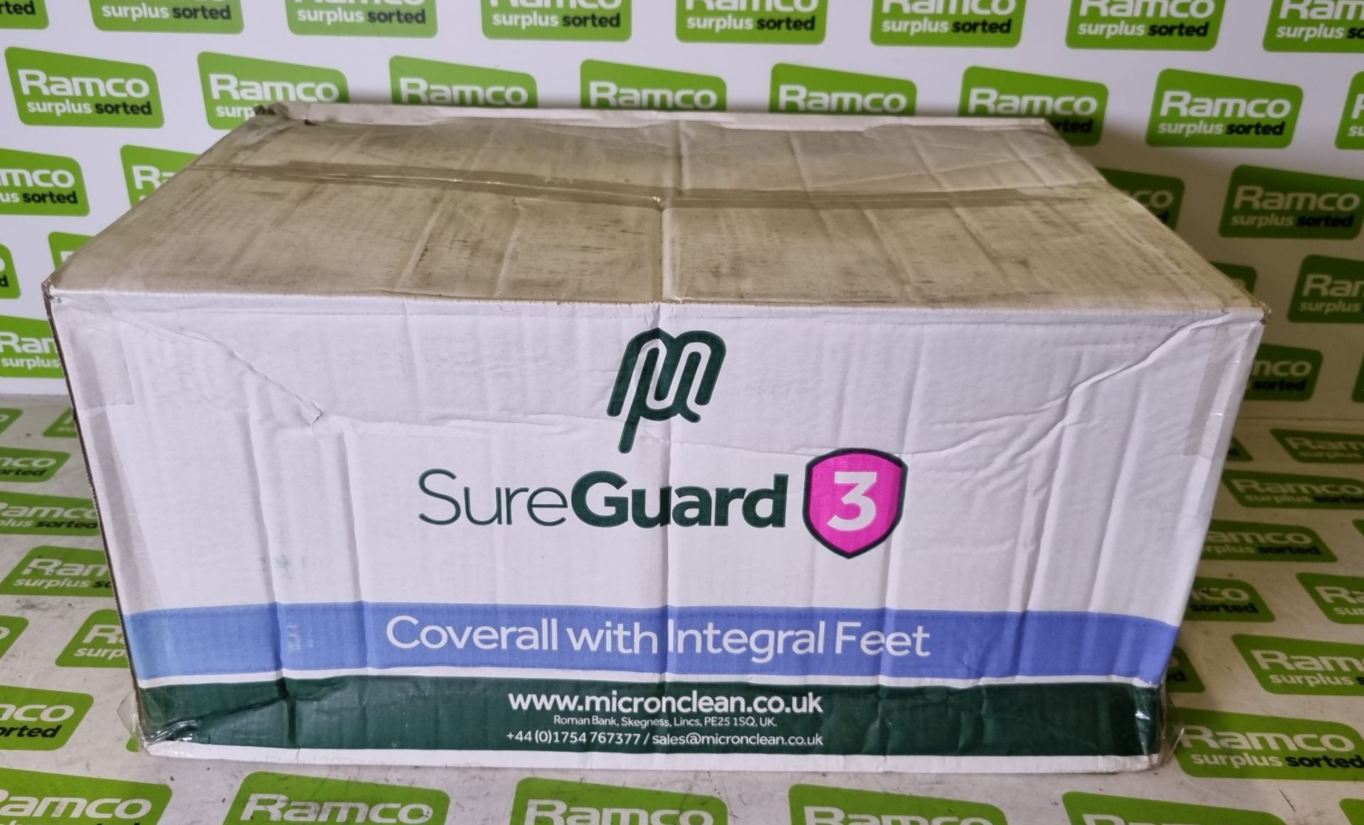 5x boxes of MicroClean SureGuard 3 - size Medium coverall with integral feet - 25 units per box - Bild 2 aus 6