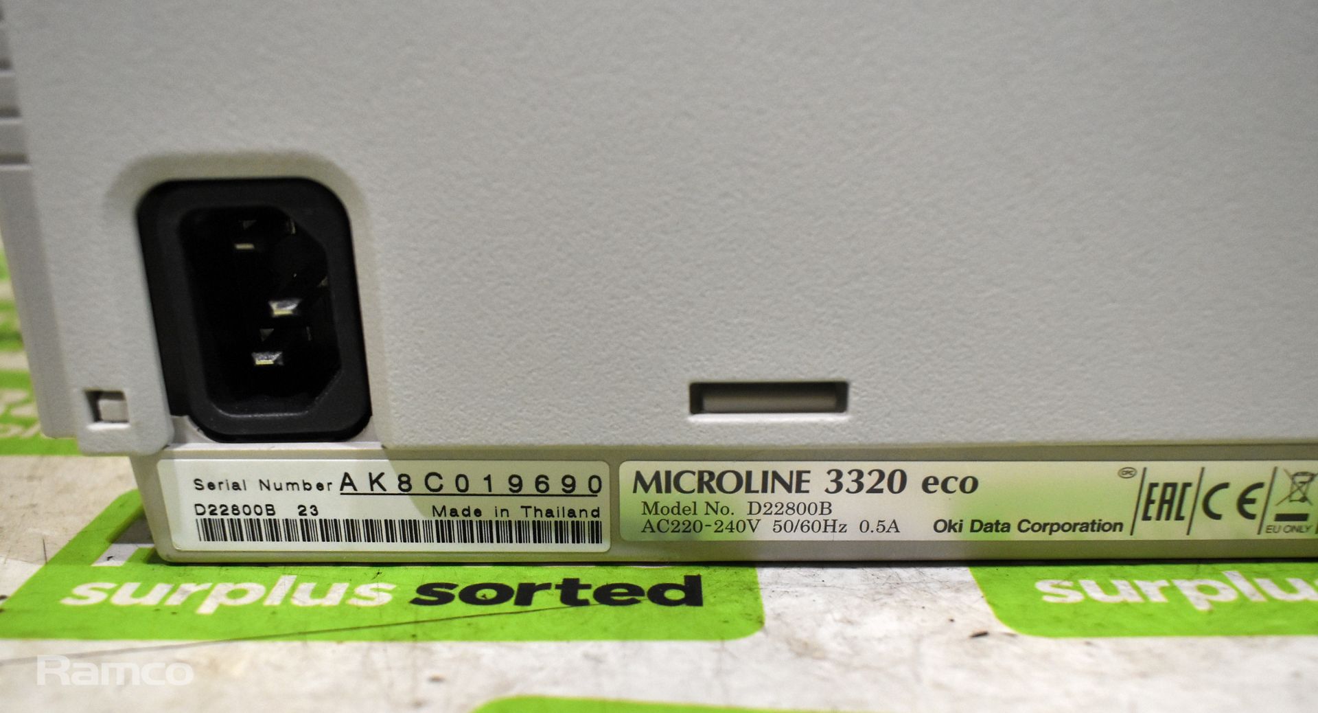 OKI Microline 3320 9 pin dot matrix printer - Bild 5 aus 6