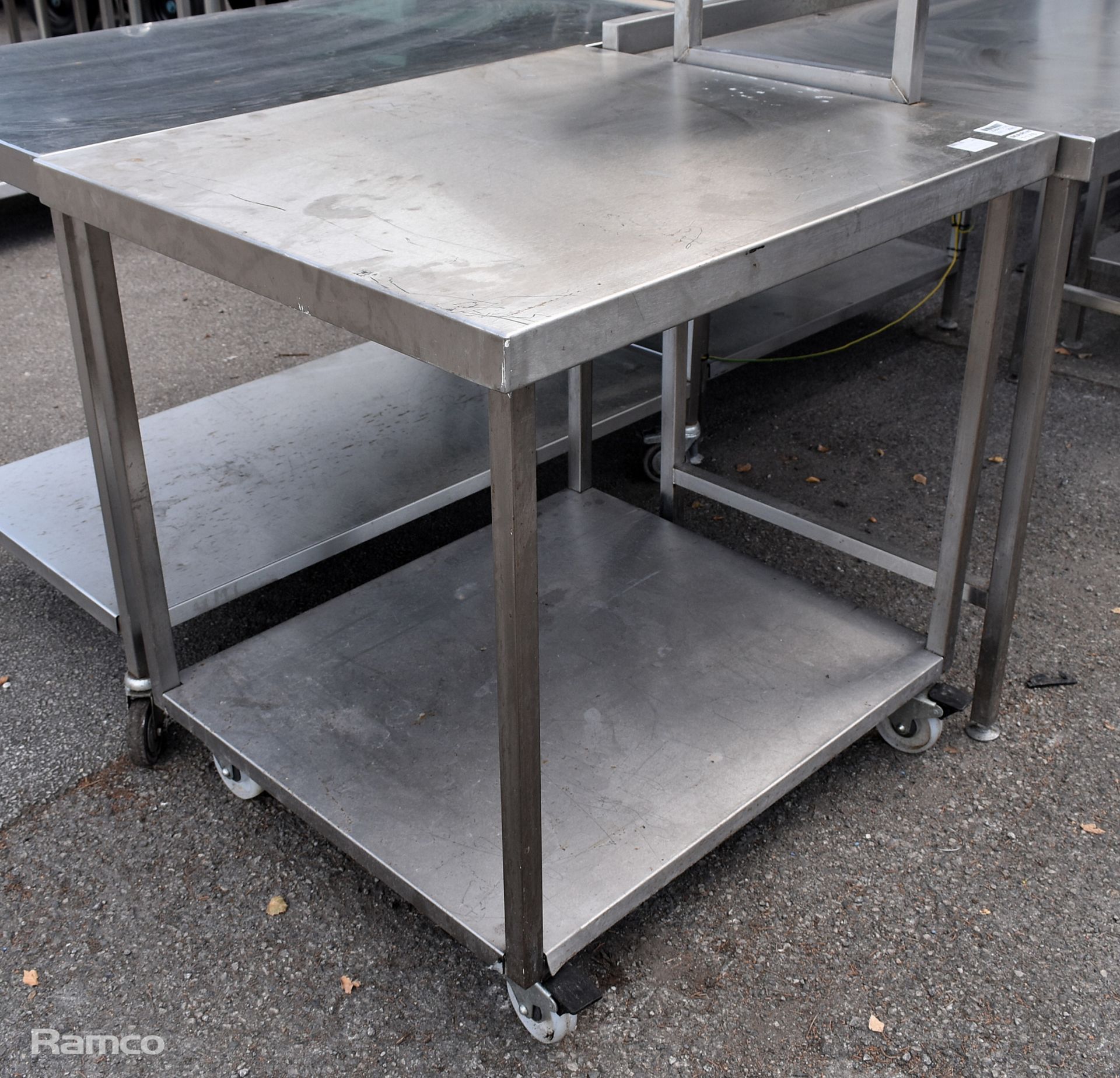 Portable stainless steel prep table - W 920 x D 820 x H 900mm - Bild 2 aus 3