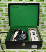 Dawe Instruments Ltd Type 8902 C ultrasonic leak tester in leather storage case