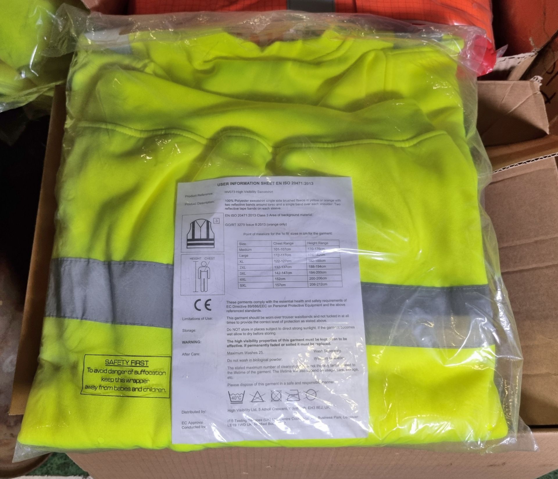 Workwear - Hi-VIs jumpers and flamesafe coats - assorted sizes medium to large - Image 7 of 8