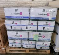 20x boxes of MicroClean SureGuard 3 - size X Large coveralls with integral feet - 25 units per box