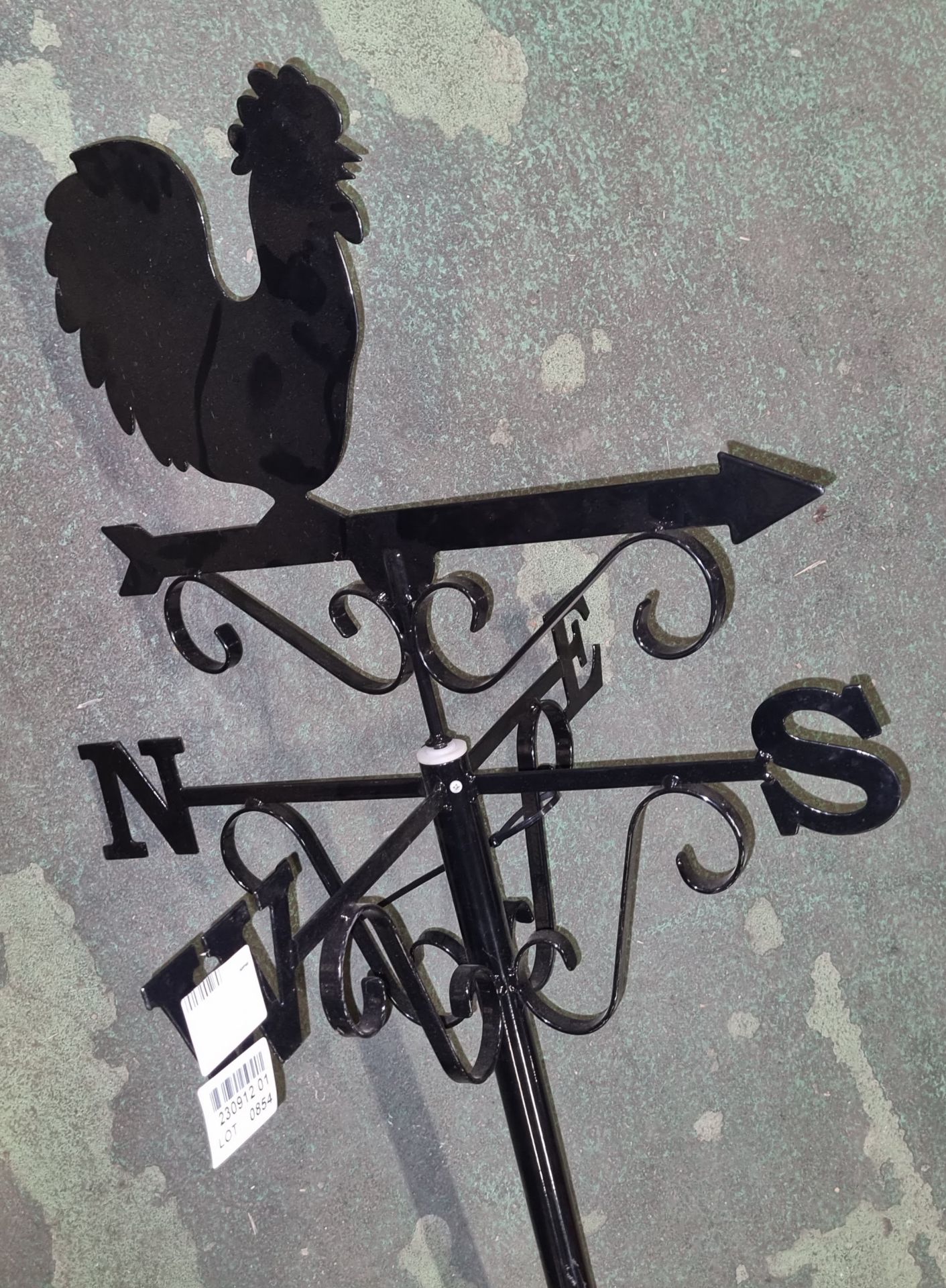 Weather vane - cockerel design - H1630mm - Image 3 of 4