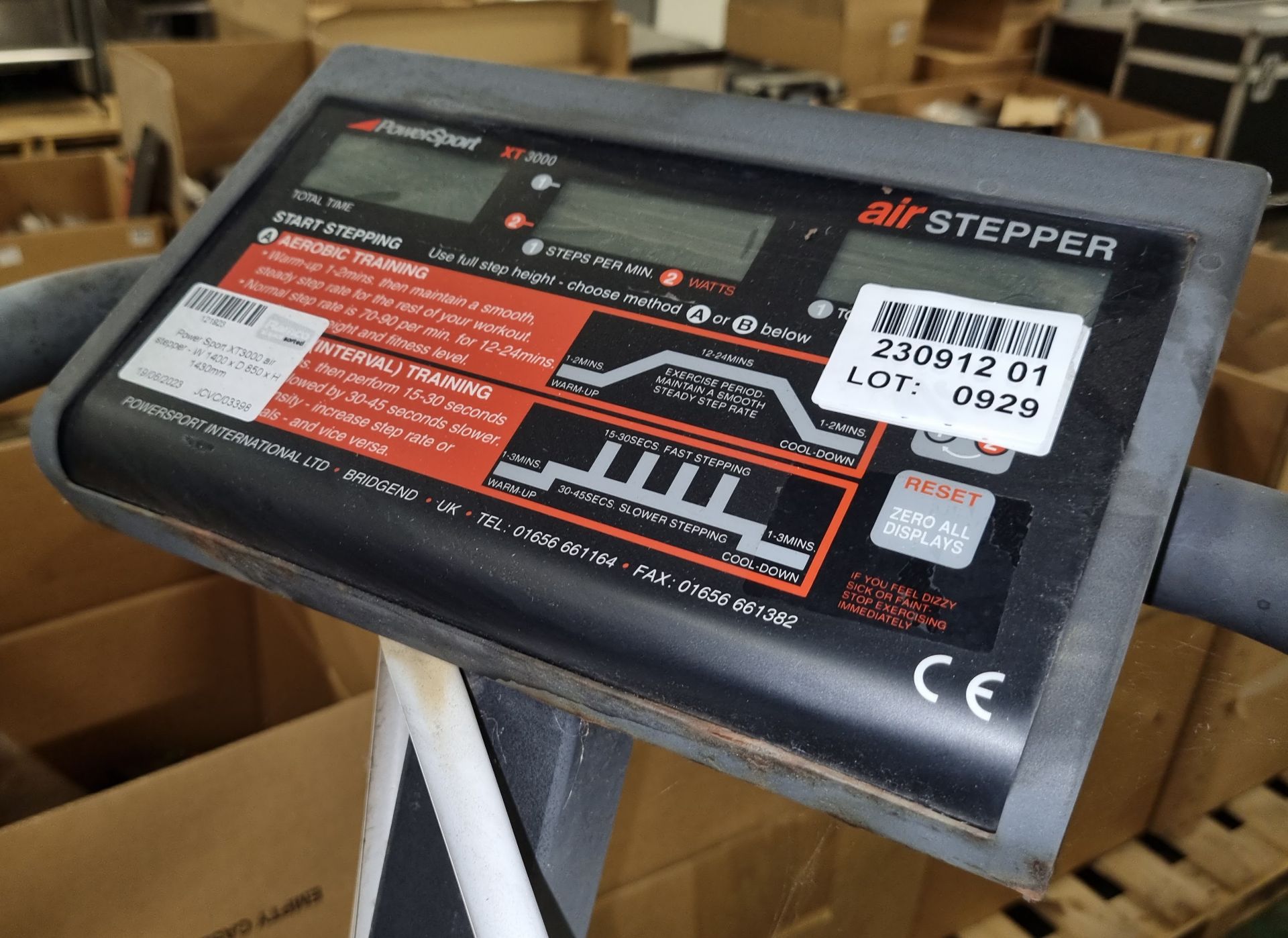 Power Sport XT3000 air stepper - W 1400 x D 850 x H 1430mm - Image 2 of 4