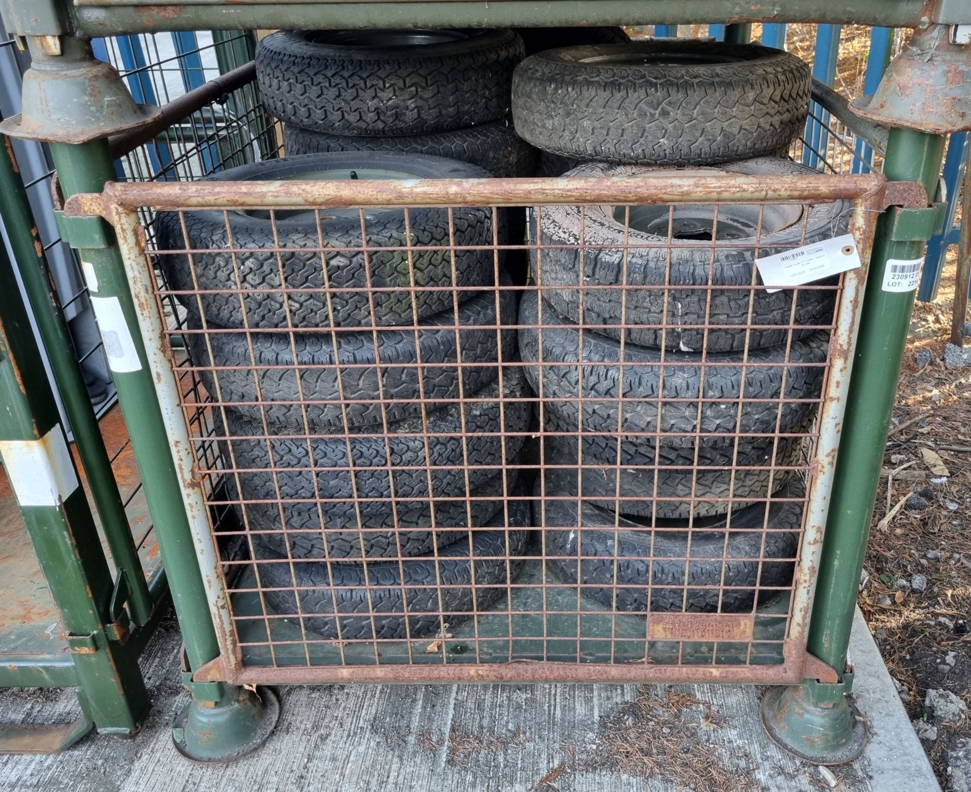 Trailer tyres 11" hubs - approx 20 pcs