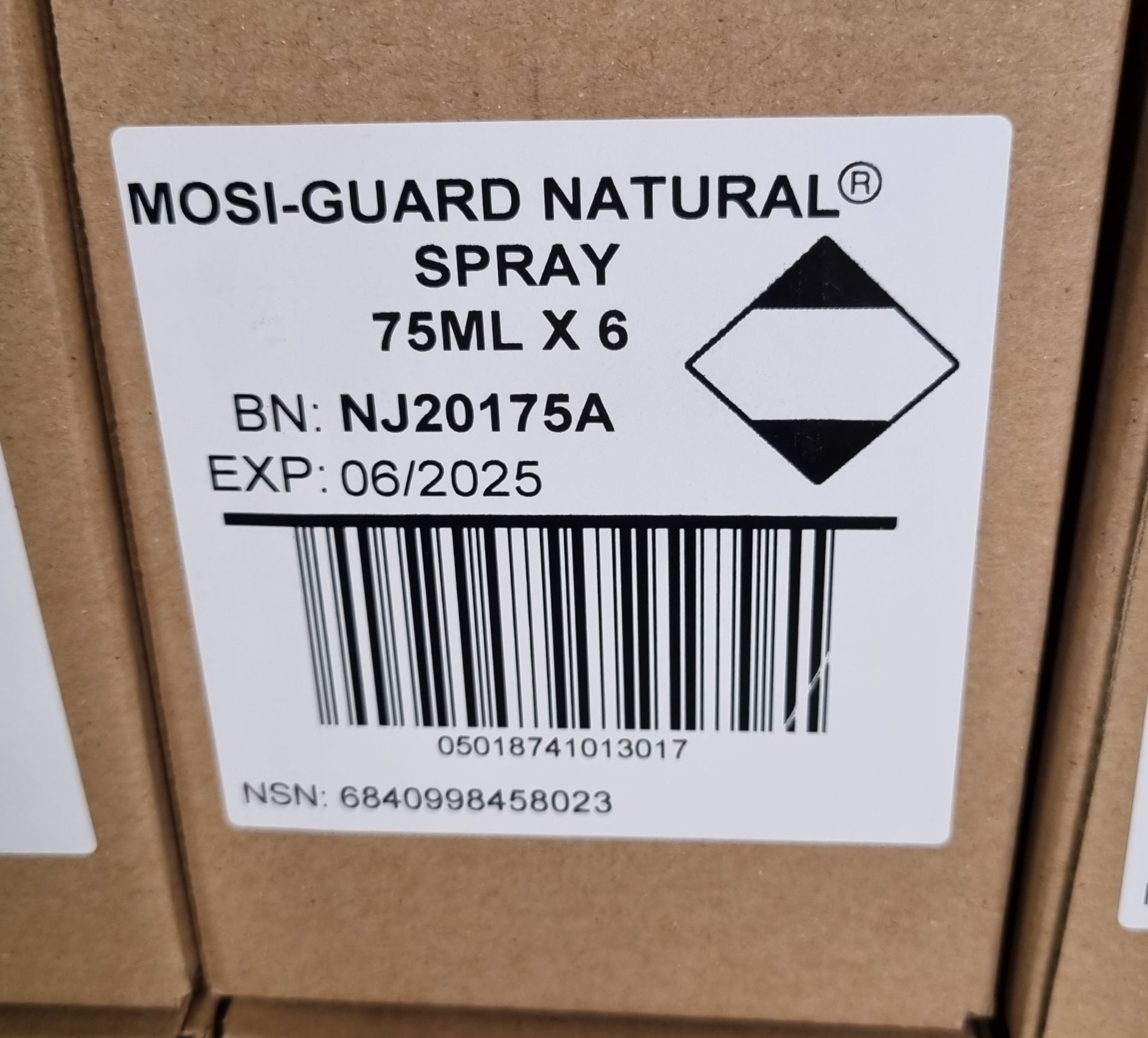 6x boxes of Mosi-Guard Natural Spray 75ml - 6 per box - Image 2 of 5