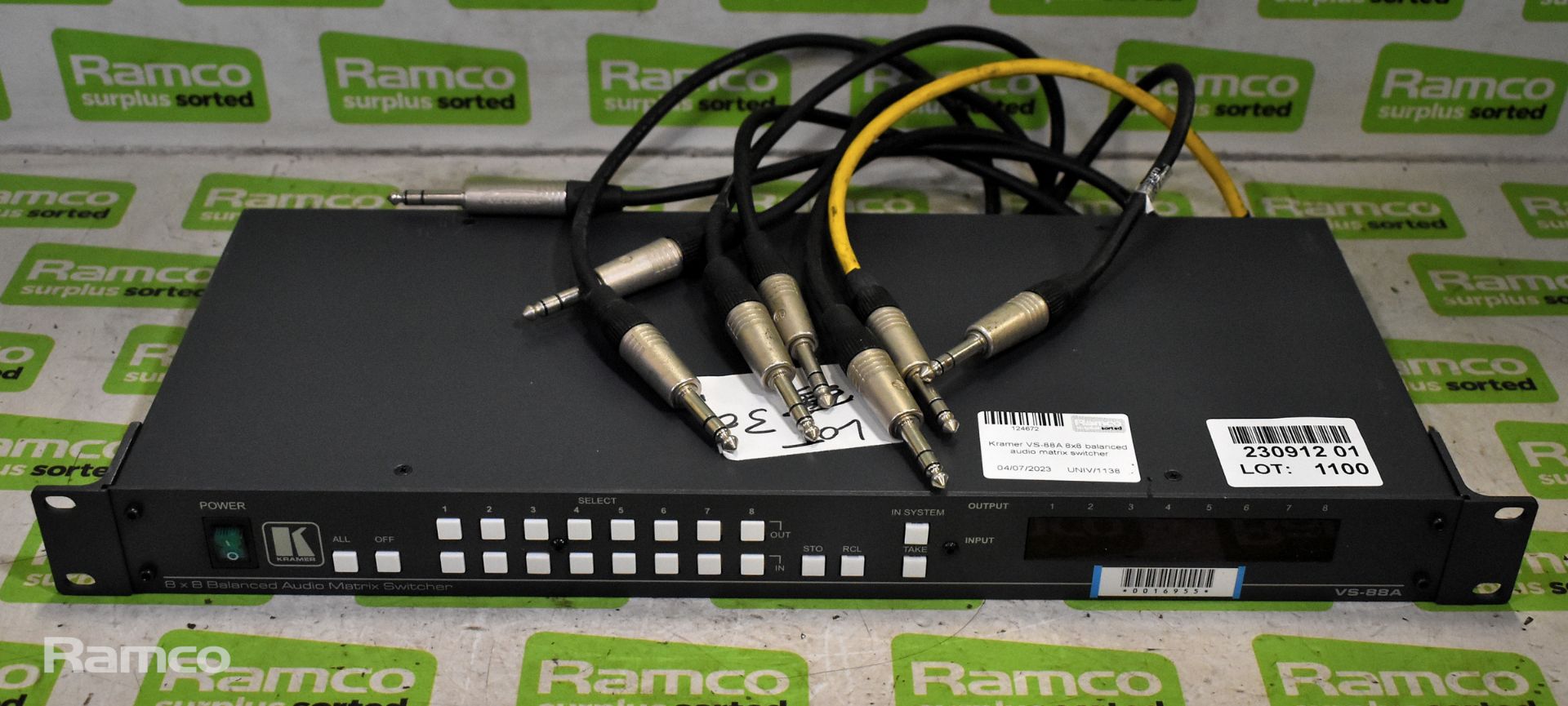 Kramer VS-88A 8x8 balanced audio matrix switcher