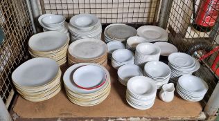 Tableware - Crockery plates & bowls assorted sizes and styles