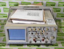 Rapid electronics 7020A 20MHz Oscilloscope - 10/240V 50/60Hz - L 370 x W420 x H 180mm