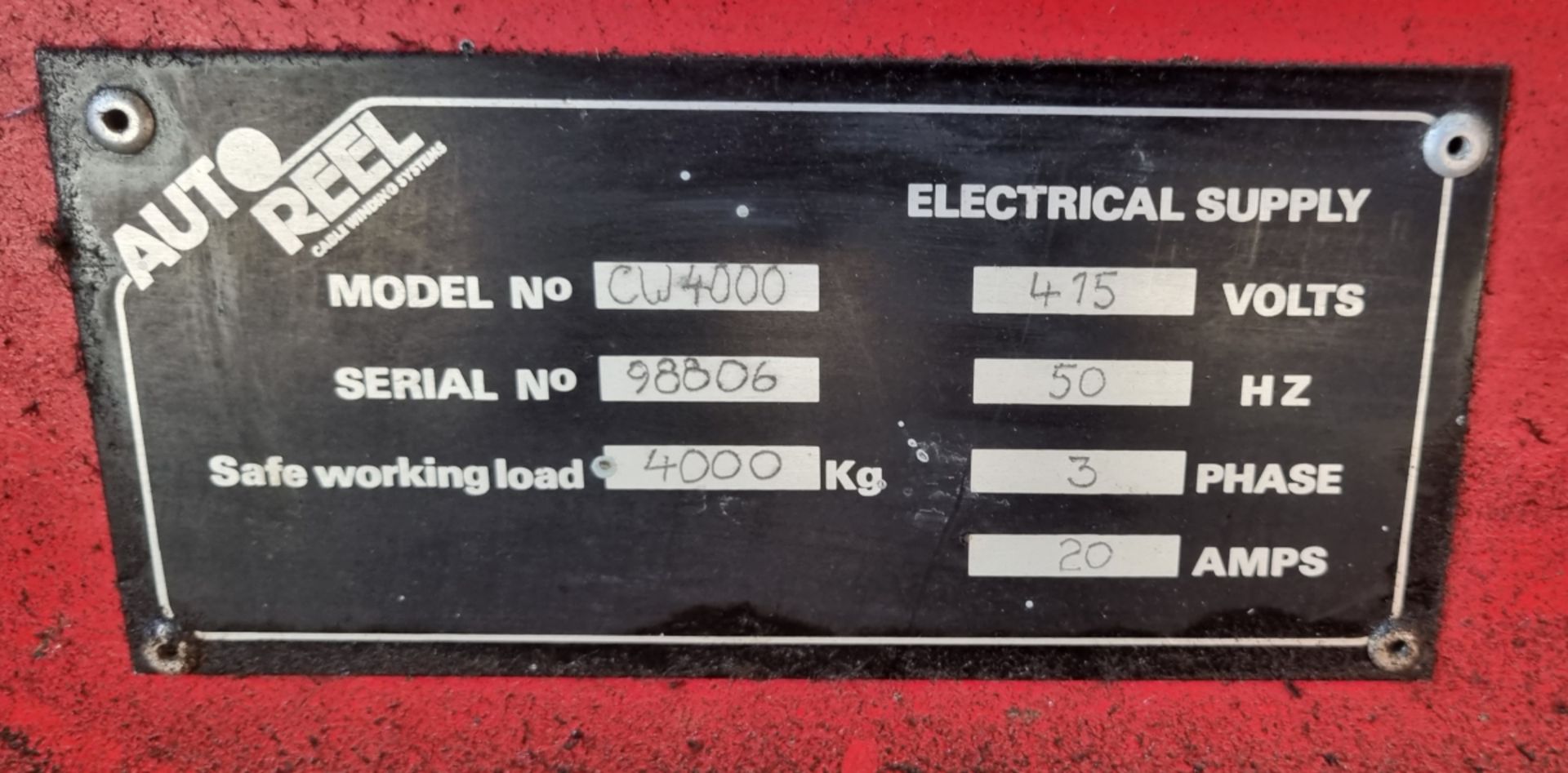 AutoReel CW 4000 cable winding system - Image 3 of 17