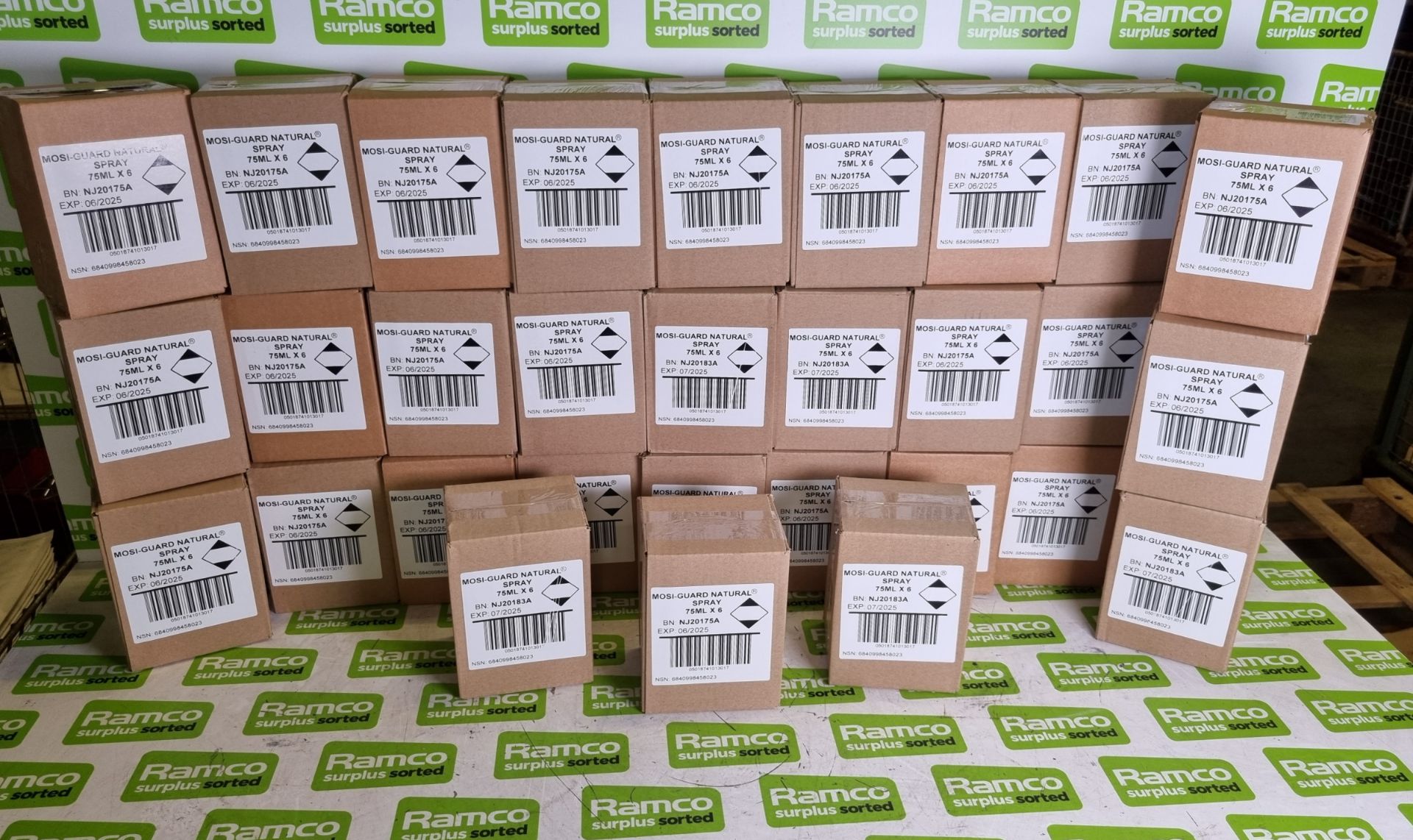 30x boxes of Mosi-Guard Natural Spray 75ml - 6 per box